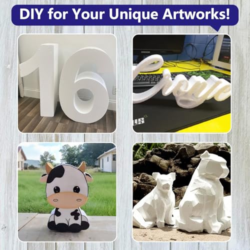 Hot Wire Foam Cutter Kit, 3-in-1 Electric Styrofoam Cutter with 3Pcs Hot Cutting Pen(4", 6", 8"), Foam Board Cutter with 9-36W Voltage Controller, for Cutting, Detail Handling, DIY Crafts - Image 6