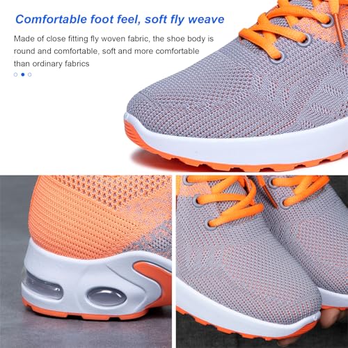 Image of Padgene Womens Sneakers Air Cushion Running Shoes Lightweight Tennis Walking Shoes Mesh Breathable Gym Work Fashion Sneakers Athletic Comfortable Casual