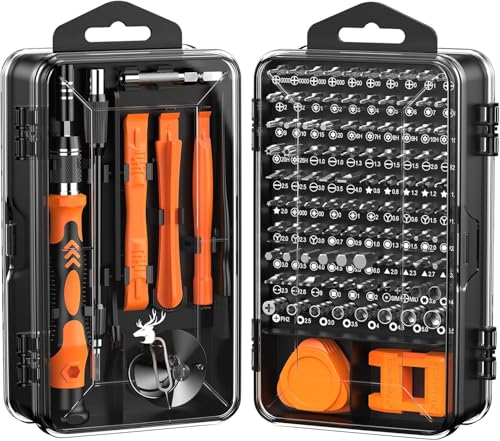 Image of VOWEL'S 115 in 1 Interchangeble Multipurpose Mini Screwdriver Set Magnetic Slot Wrench Bits Repair Tools Kit Set Combination Screwdriver Set for Home Appliance,Laptop,Mobile,Computer