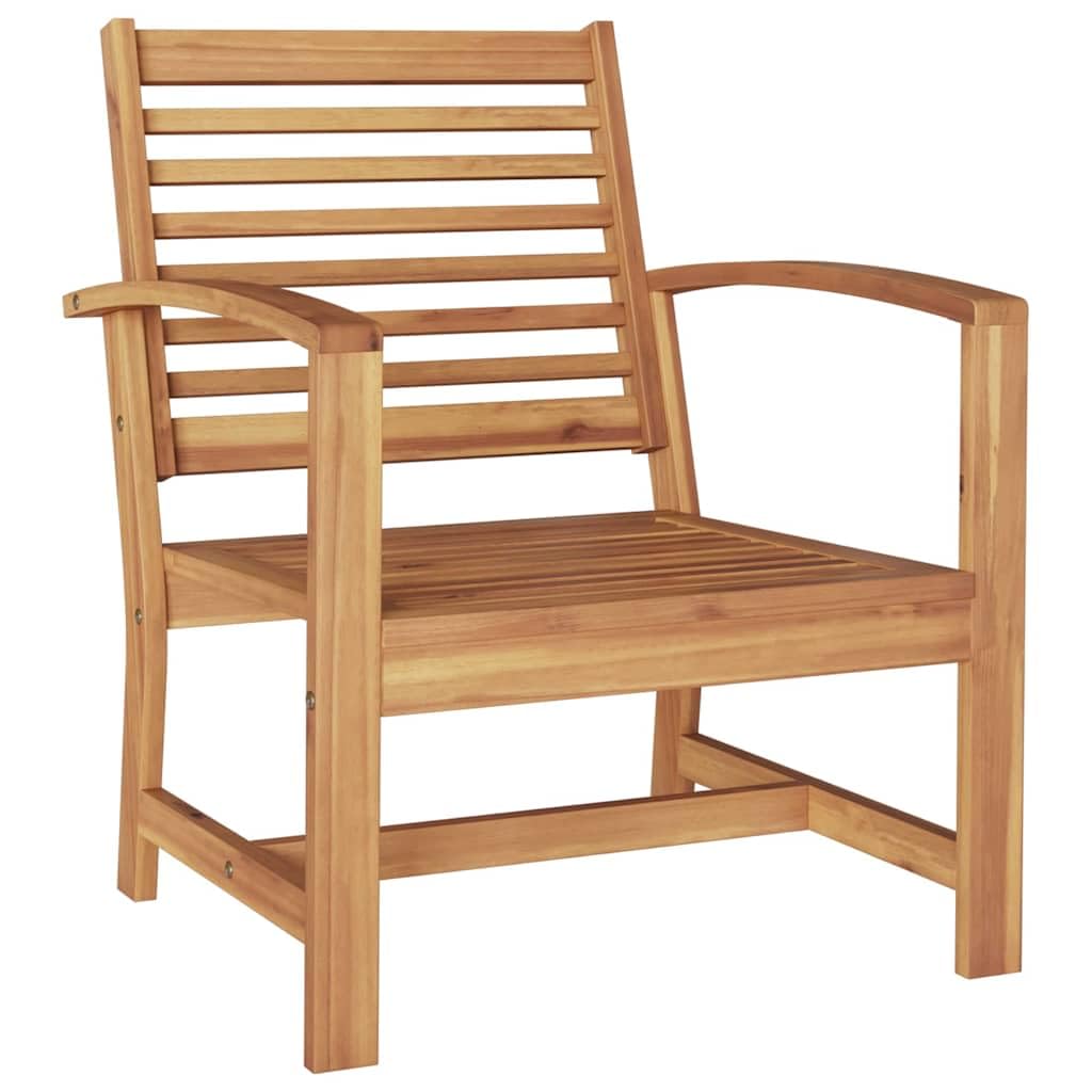 Set di 4 mobili da giardino in teak naturale, resistente alle intemperie, marrone, versatile, accogliente, facile da pulire