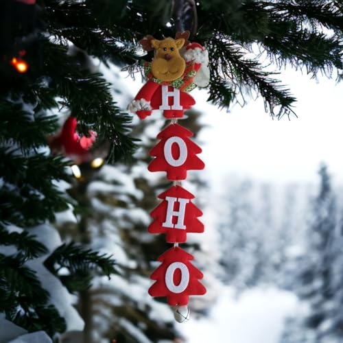 Enfeite de Natal Pendurar Papai Noel, Rena ou Boneco de Neve | Decoração Natalina Porta Arvore de Na