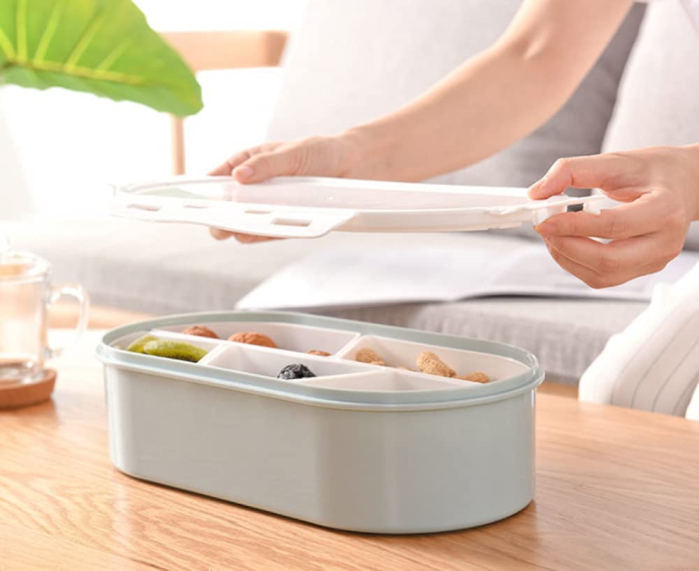 Bandeja de Fruta Multifuncional Caja de Almacenamiento de Caramelo Caja de Almacenamiento de Frutas secas Pendientes de contenedor de Joyas Contenedor de exhibición de joyería.,B