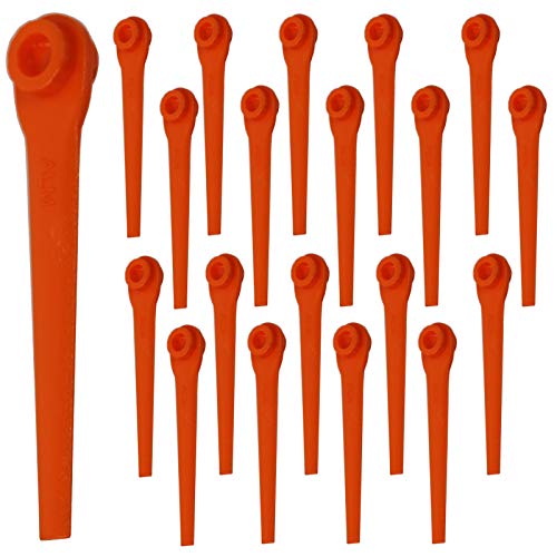 SPARES2GO Plastic Blades Compatible with Flymo SimpliTrim Li Battery Grass Trimmer Strimmer (Pack of 20)