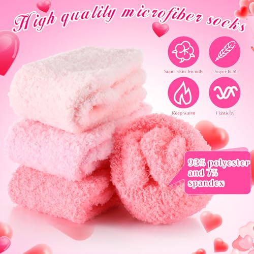 Image of Foaincore 12 Pairs Fuzzy Socks Bulk for Women Cozy Fluffy Slipper Socks Warm Soft Sleeping Gifts for Home