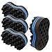RioRand Magic Barber Sponge Twist Hair Brush for Afros, Coils, Dreadlocks 2 in 1(10&16mm Hole Diameter) (4PCS)
