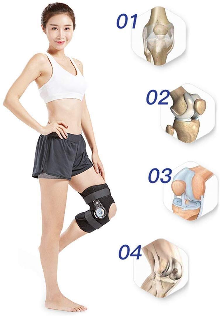 Rodilleras Médicas Ajustable ROM Guénea De Rodilla, Soporte Inmovilizador De Rodilla Protector De La Protección Ortopédica For La Tensión del Ligamento De Fractura De Rodilla, Lesión De Menisco