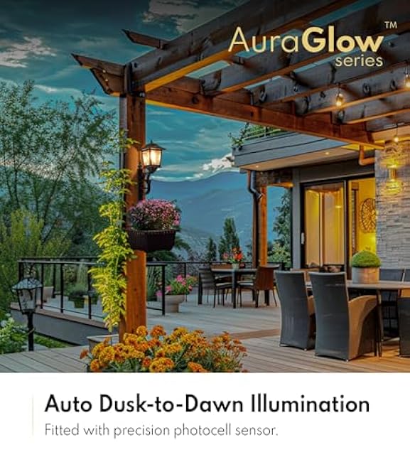 2 in 1 Outdoor Flower Pots for Real or Fake Flowers, Solar Lamp Post Lights - Wall Mount or Freestanding, Waterproof Decorative Lamp for Lawn, Patio, Front/Back Door