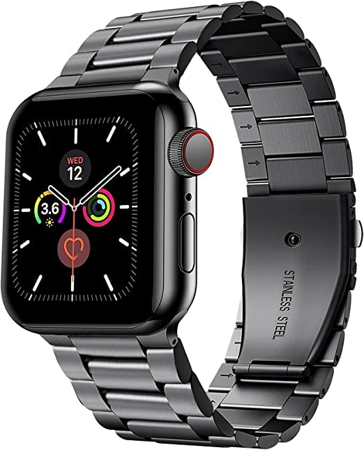 Image of Adlynlife Bluetooth Smart Watch and Activity Tracker | Heart Rate Tracker| Step and Calorie Counter| Blood Pressure Tracker | Call & Messages Notification and Fitness Monitoring (Steel Black)