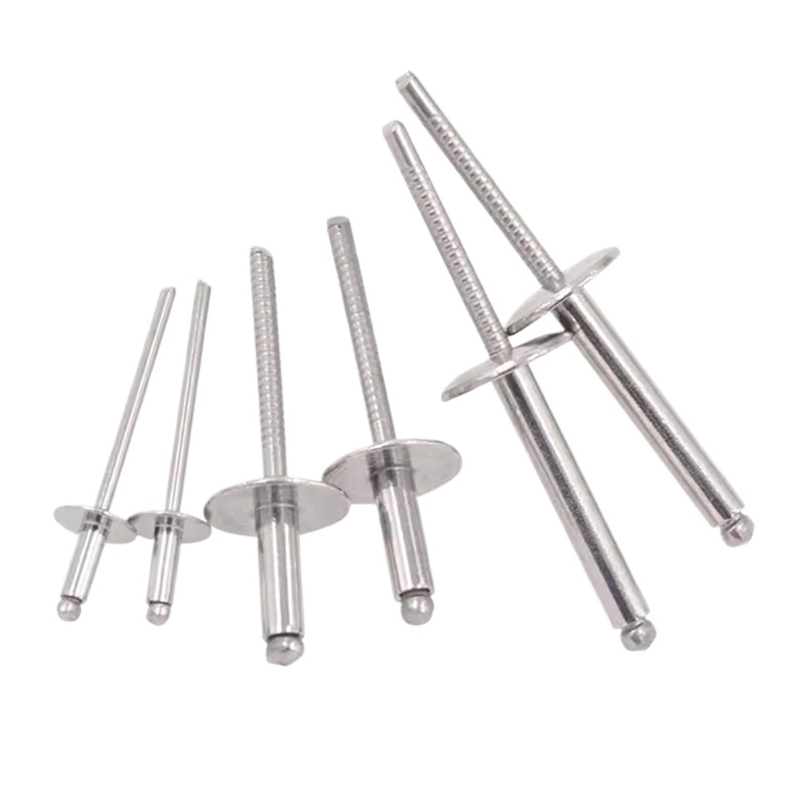 Rivets aveugles à tête dôme à grande bride en acier inoxydable, 30/50 pièces(50Pcs,3.2x10x9.5 mm)