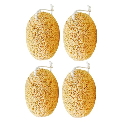 iplusmile 4 Esponjas De Baño Con Forma De Panal Esponjas De Baño Esponjas De Ducha Esponjas De Limpieza Esponjas Exfoliantes Esponjas De Limpieza Corporal Esponjas Pulidoras