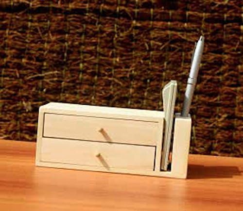 Pen Stand with Wooden Drawers | 70% of Proceeds To Verified Nonprofit