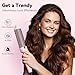 Farery Thermal Brush Extra Long Barrel, 1.5 Inch Hot Curling Wand for Big Bouncy Curls, Non-Blowing Heated Round Brush, Ceramic Curling Wand for Medium & Long Hair, 9 Adjustable Temps, Dual Voltage