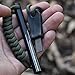 bayite 4 Inch Survival Ferrocerium Drilled Flint Fire Starter, Ferro Rod Kit with Paracord Landyard Handle and Striker, 4