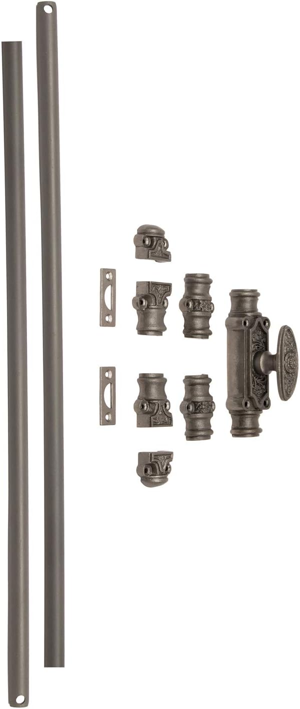 A29 Hardware 6 Feet Iron Cremone Bolt for Windows, Antique Iron Finish Finish