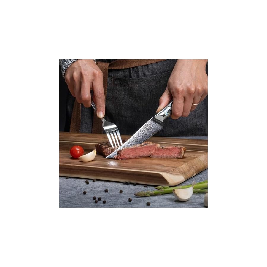 SENKEN-6-Piece-Damascus-Steak-Knife-Set-Real-Abalone-Shell-Handle-Umi-Collection-Japanese-Steak-Knives-Japanese-VG10-Steel-67-Layer-Damascus-6 SENKEN 6-Piece Damascus Steak Knife Set, Real Abalone Shell Handle, "Umi" Collection Japanese Steak Knives, Japanese VG10 Steel 67-Layer Damascus (6)