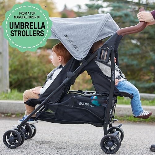 Summer Infant 32113 3Dlite Tandem Folding Lightweight Back To Back Double Stroller thumb #1
