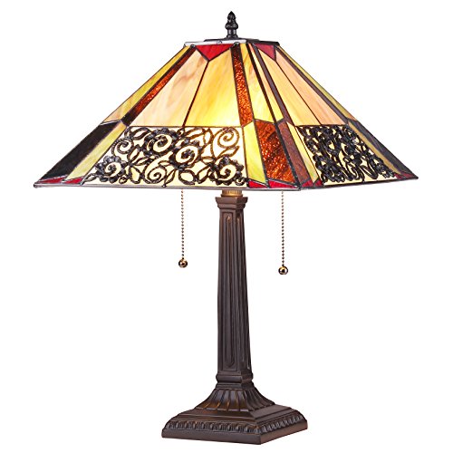 Chloe CH35879CM14-TL2 Evelyn Table Lamp, One Size, Multicolor