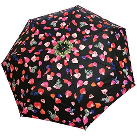 Parapluie Pliant SMATI Fleur et Papillon Cover