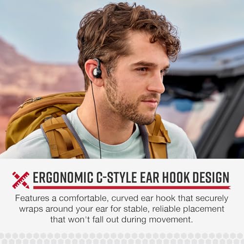 Image of Cobra 2.5mm C-Style Around the Ear Headset - Comfortable Hook Design with Secure Fit Earpiece for Cobra Two-Way Radios