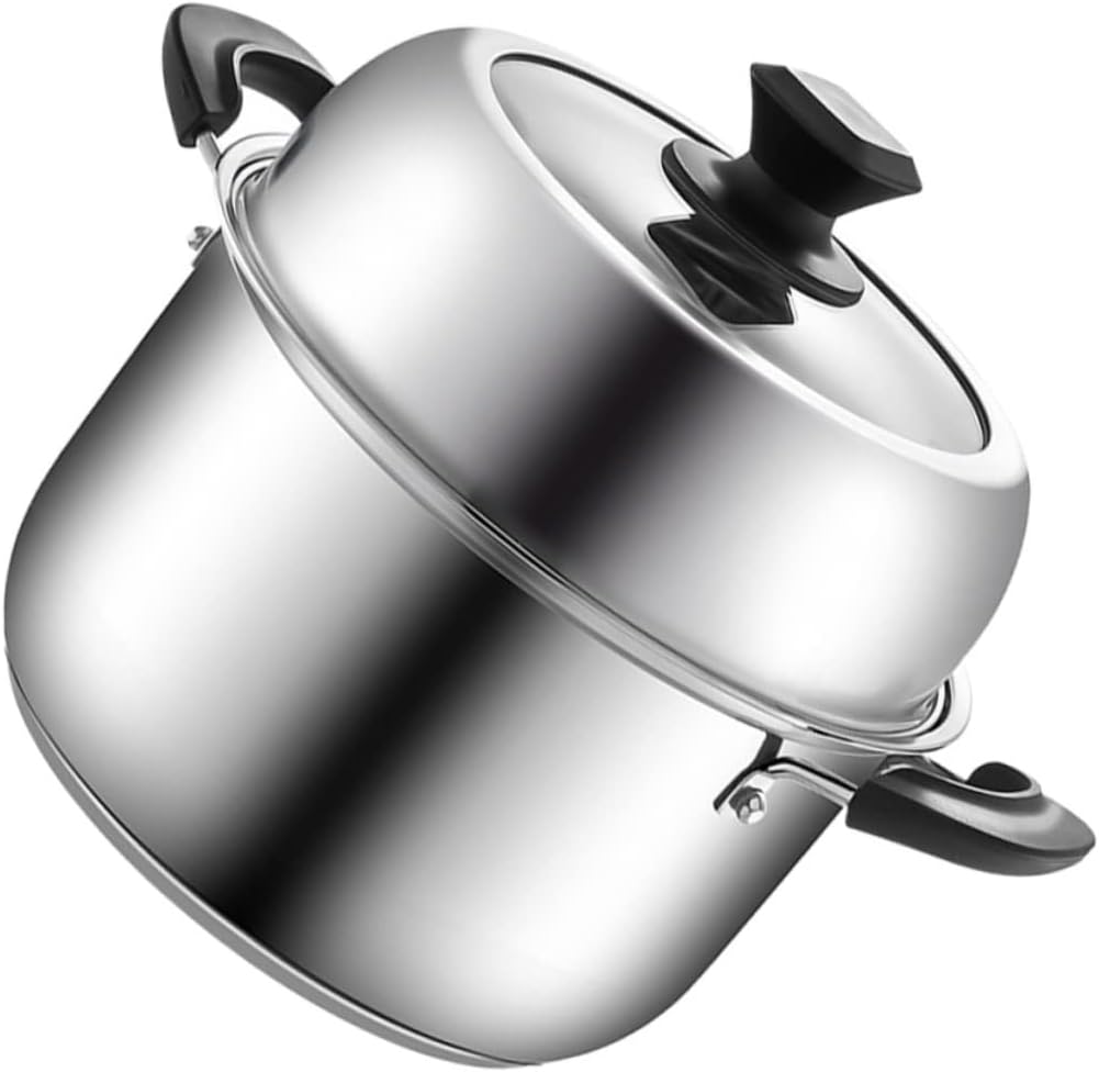 OMaju 1pc Stainless Steel Steamer Stainless Steel Stock Pot Tortellini Pasta Seafood Steamer Steamer Cooking Pot Boiler Steamer Pot Kitchen Cookware Convenient Kitchen Cookware The Ship