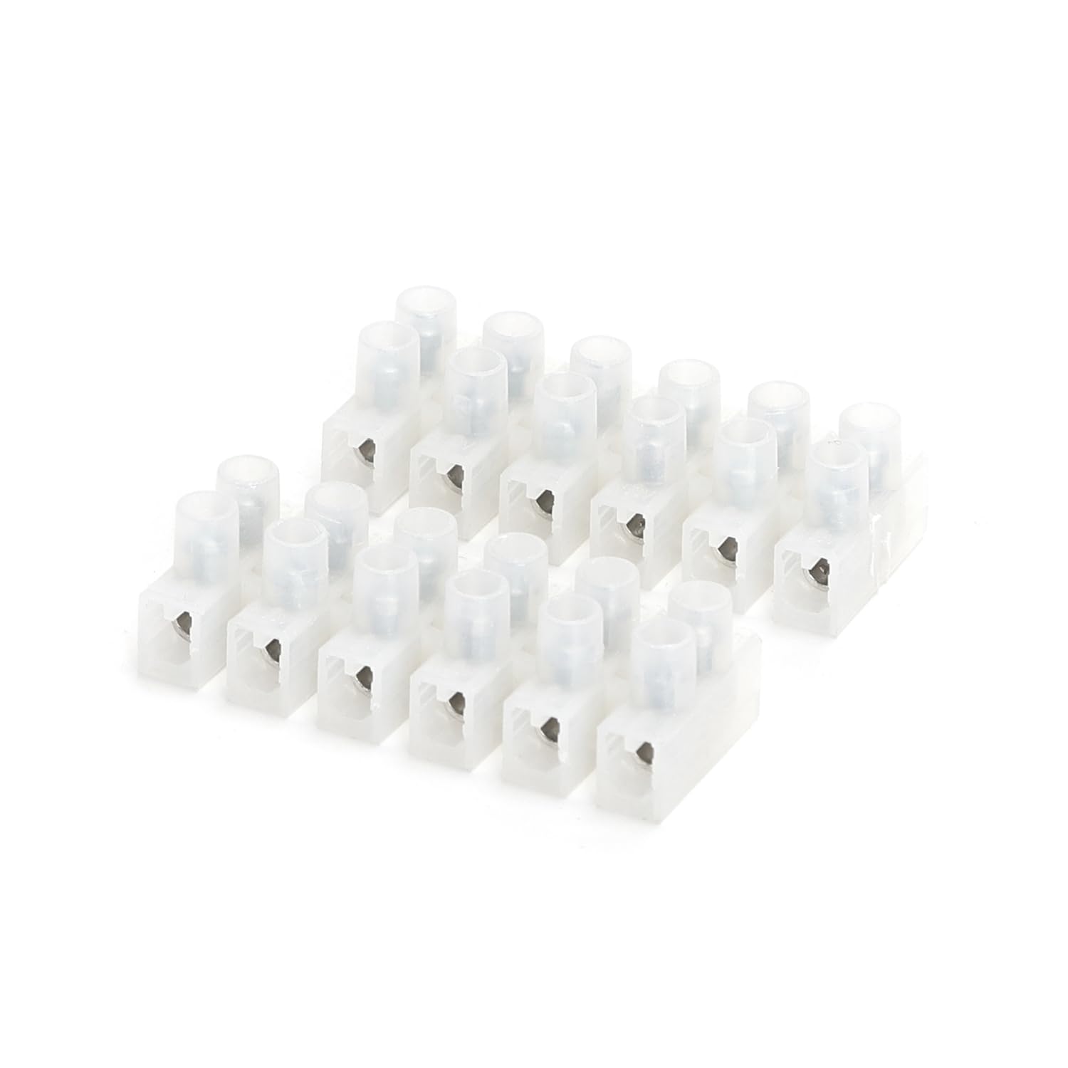 VoltShine White 6 pin H concave terminal block, ideal for electrical connections and electronics projects.
