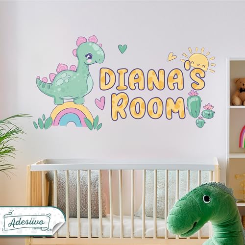 Vinilo Decorativo Dinosaurio Personalizado para Niños miniatura 5