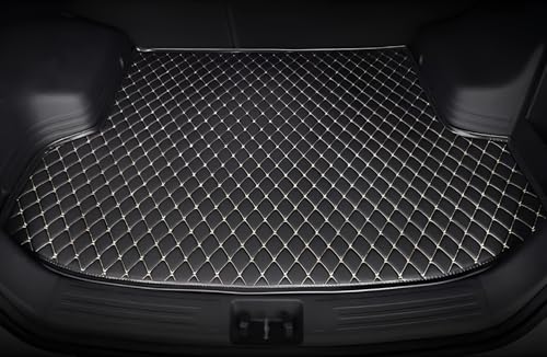 Image of MATRRA Boot Mat Compatible with Volkswagen Vento | Custom Fit Car Trunk /Dicky Mat | Premium Leather | Waterproof, Washable, Anti-Slip | Double Layer Full Coverage Boot Liner | Black-Silver