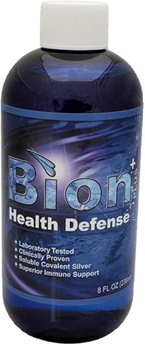 Bion SS Health Defense - Hidrosol de plata saturado con ozono, 8 onzas líquidas