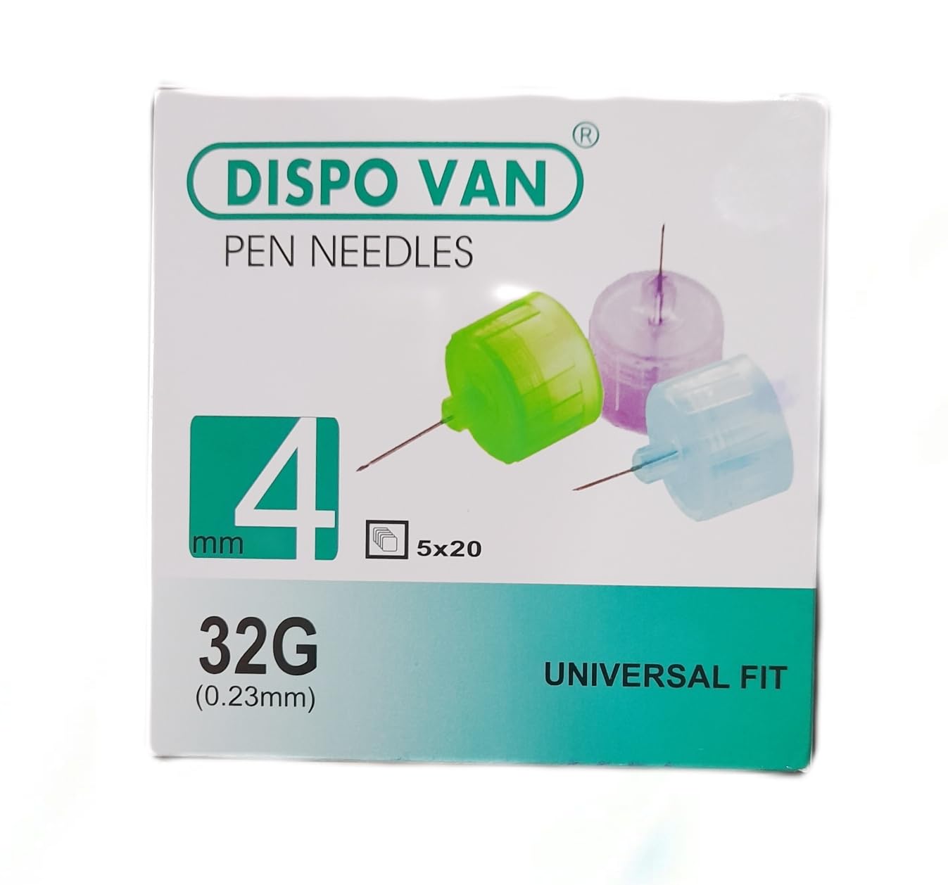 DISPO VAN Pen needle 32G (Universal fit) (5 * 20=100 units box) (B0CFH5RK8X) Amazon Price History, Amazon Price Tracker