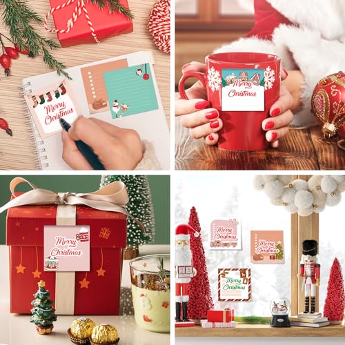 Blocs-notes adhésifs de Noël x16 pour organisation bureau et listes de cadeaux - 7