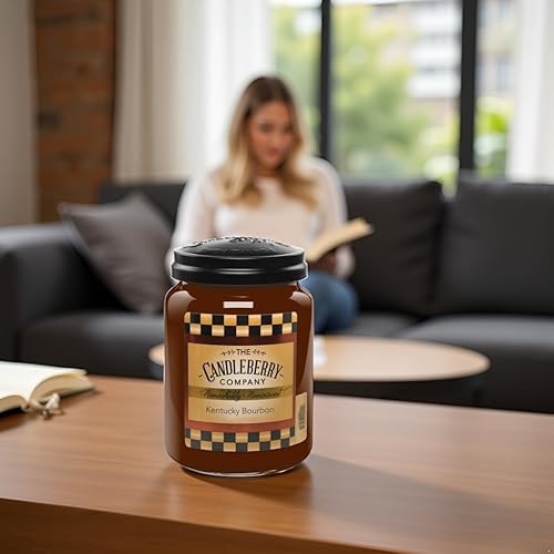 Miniatura 7 de Candleberry Candles Kentucky Bourbon Fragancias fuertes para el hogar Vertido a mano en los Estados Unidos Altamente perfumado Tiempo de