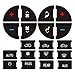 Rear Radio Volume Control Knob Button with AC Dash Button Stickers Repair Kit for Select GM Vehicles for 07-14 Chevrolet Chevy GMC Buick Cadillac,Replacement GM 22912547 (Pack of 2)