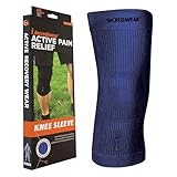 Incrediwear Knee Sleeve – Knee Braces for Knee Pain, Joint Pain Relief, Swelling, Inflammation Relief, and Circulation, Knee Support for Women and Men, Fits 16”-18” Above Kneecap (Navy, X-Large)