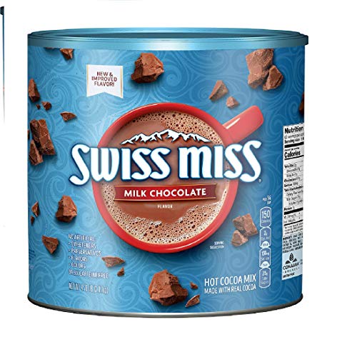 Swiss Miss Milk Chocolate Flavor Hot Cocoa Mix Canister, 76.55 oz...