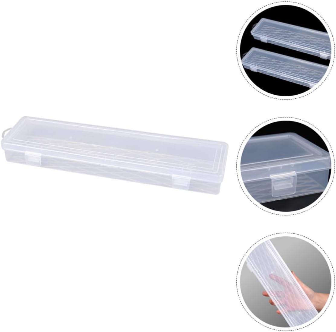 COLLBATH Large Capacity Plastic Bead Storage Box with Hole Design, Sturdy and Space Saving Jewelry Organizer for Home DIY and Workshops