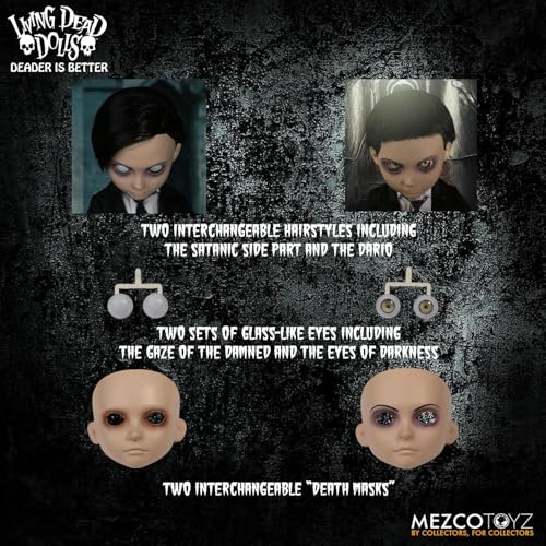 Muñeco Living Dead Dolls Damien Mezco 10 pulgadas miniatura 4