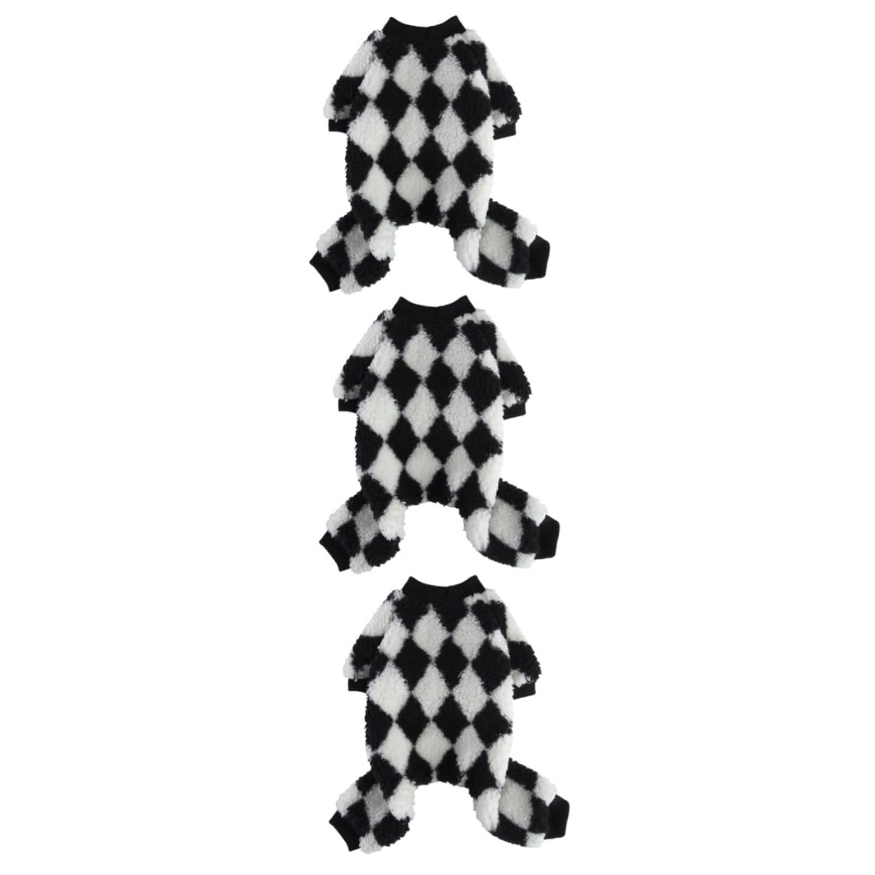 BESPORTBLE 3pezzi Costume Per Animali Domestici Pile Morbido Abbigliamento Per Cuccioli Comodo e Resistente Pigiama Per Cani Per Autunno e Inverno Abito Decorativo Per Cani Con Design Unico