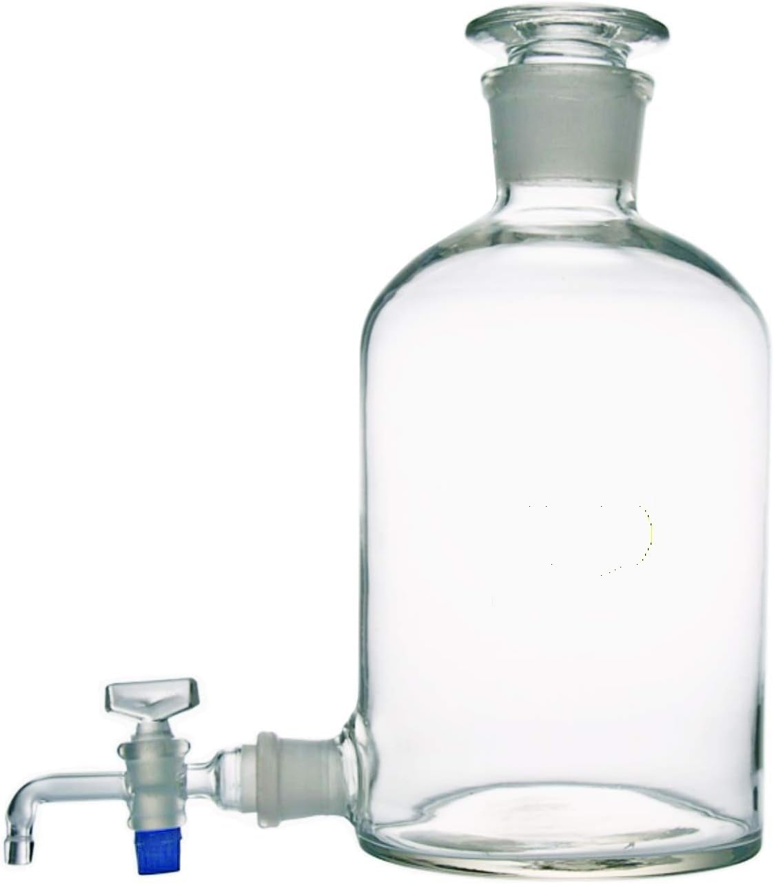 1 Uds MAM-010L botella aspiradora de vidrio de borosilicato de 10L con llave de paso y tapón de tierra-para un manejo seguro de líquidos