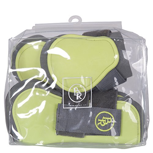 BRBieman de Haas BR  y Protectores para menudillo para tendones Melange Classic, Gris - Rojo, Medium