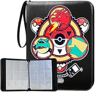Card Binder Trading Cards Binder Extra Large 900 Pockets Trading Card Albums with sleeve Card holder Collection Binder for TCG (900 black)