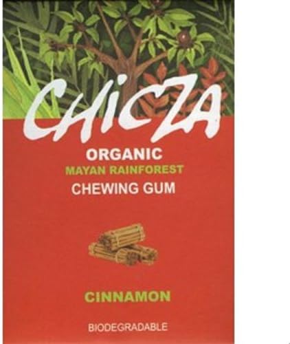 Natural Mayan Chewing Gum "Chicza" - Box Of 10 x 12 Cinnamon Gums