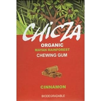 Natural Mayan Chewing Gum "Chicza" - Box Of 10 x 12 Cinnamon Gums