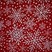 Produktbild Nortex Mill Stoff, weihnachtliches Schneeflocken-Design, Polycotton, Rot/Grün, Meterware rot