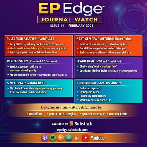 EP Edge Journal Watch Issue 11 February 2026: Varipulse Safety Signal, ElectroPulse PFA, Farapoint CTI Ablation, Leadless Pacemaker Infection & EP Occupational Hazards