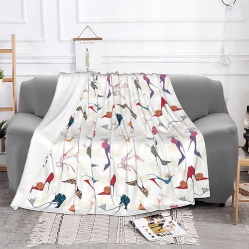 Couverture flanelle chic pour canapé et voyage, plaid doux imprimé - 3