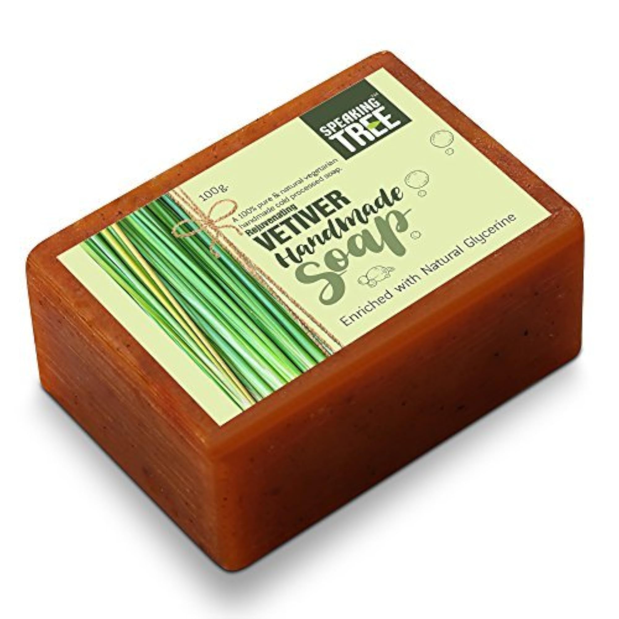 Specially Formulated Rejuvenating Vetiver Handmade Soap, Pack of 3