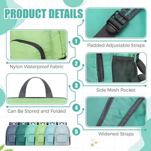 Image of Eccliy 50 Pack Backpacks Bulk 17 Inches Back Pack Basic Backpack for Adult Lightweight Outdoor Travel Bookbags(6 Tone Color)