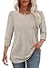 Fall Fashion Must Haves Boho Tops for Women Trendy Business Casual Outfits Plus Size Blouses Dressy Work Tshirts Shirts Spring Summer Women's Clothing Brown 2XL