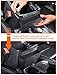 Savadicar Center Console Hanging Storage Organizer, Armrest ABS Tray Compatible with 2018-2025 Jeep Wrangler JL JLU 4XE and Jeep Gladiator JT, Interior Accessories, Black