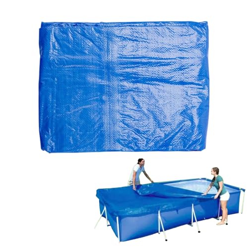 Rechteckige Blaue Poolabdeckung Für GOUND -Pool, Faltbare Schwimmbadschutzabdeckung, Wasserdichtes Und Staubdes Poolzubehör Für Den Sommergarten Yard, 160 X 170 cm